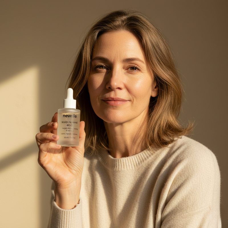 The flakes weren’t what broke me… it was losing the confidence I used to have. Now my scalp feels calm, my shoulders stay clean,